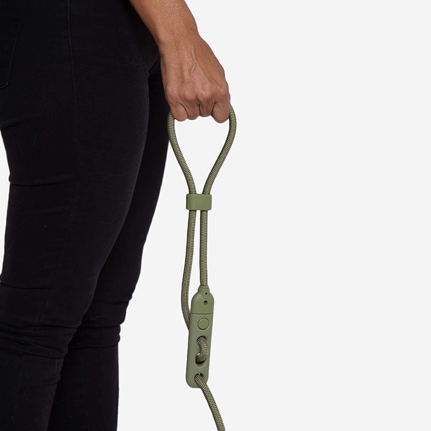Army Green 4-In-1 Hands-Free Dog Leash – Adjustable Reflective Rope, Crossbody, Waist, and Long Leash – Versatile, Durable, and Comfortable