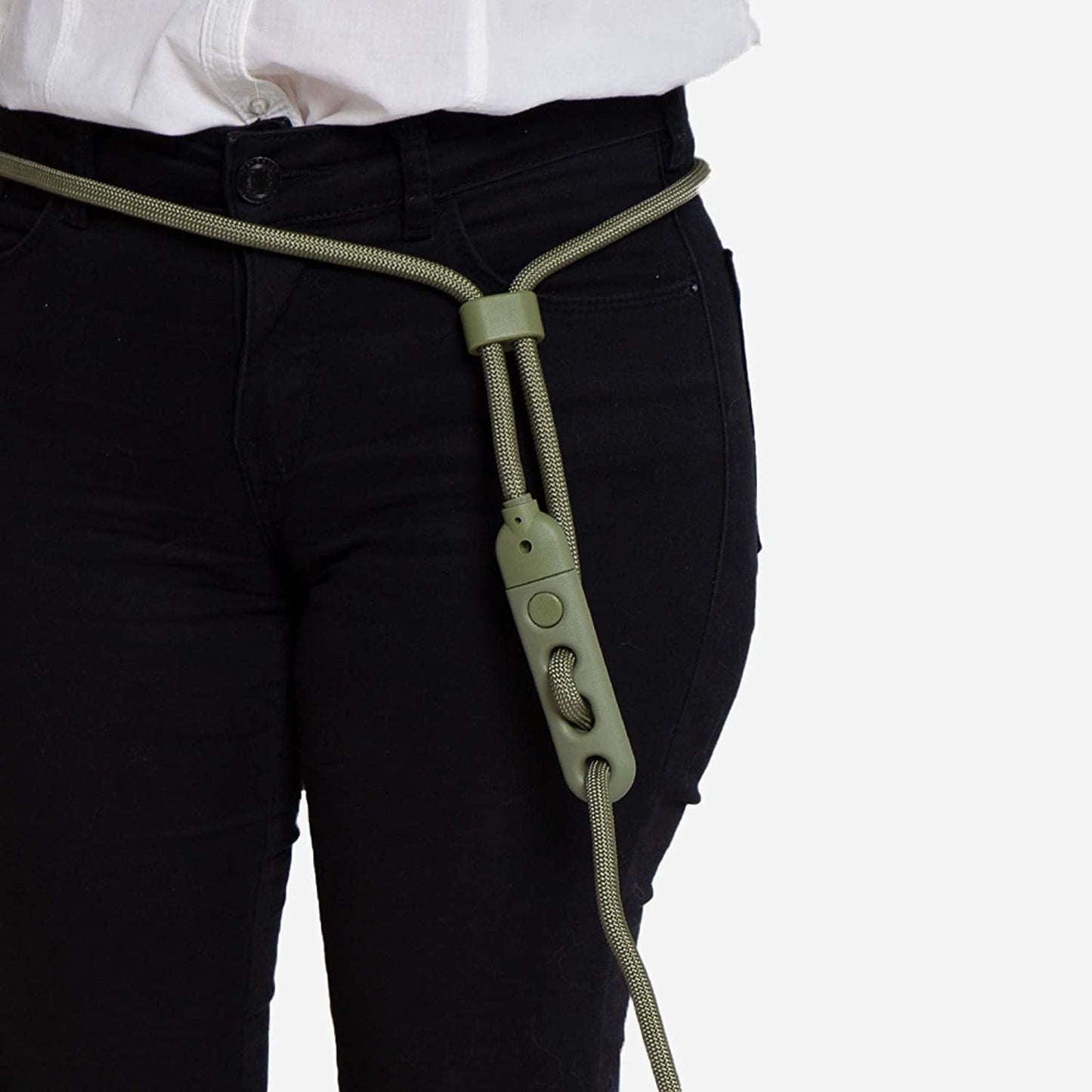 Army Green 4-In-1 Hands-Free Dog Leash – Adjustable Reflective Rope, Crossbody, Waist, and Long Leash – Versatile, Durable, and Comfortable